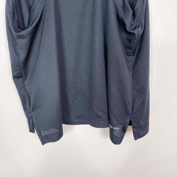 Nike Dry Tank City Core DriFit Sleeveless Black Small S Big Logo Graphic Crew - Picture 6 of 10